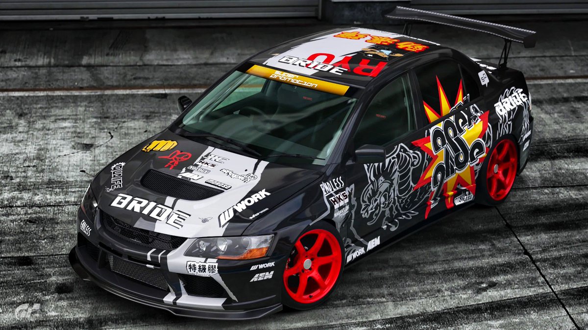 今回作成したIvan Tarkovskyの EVO Ⅸのリバリーでグリップ2種類