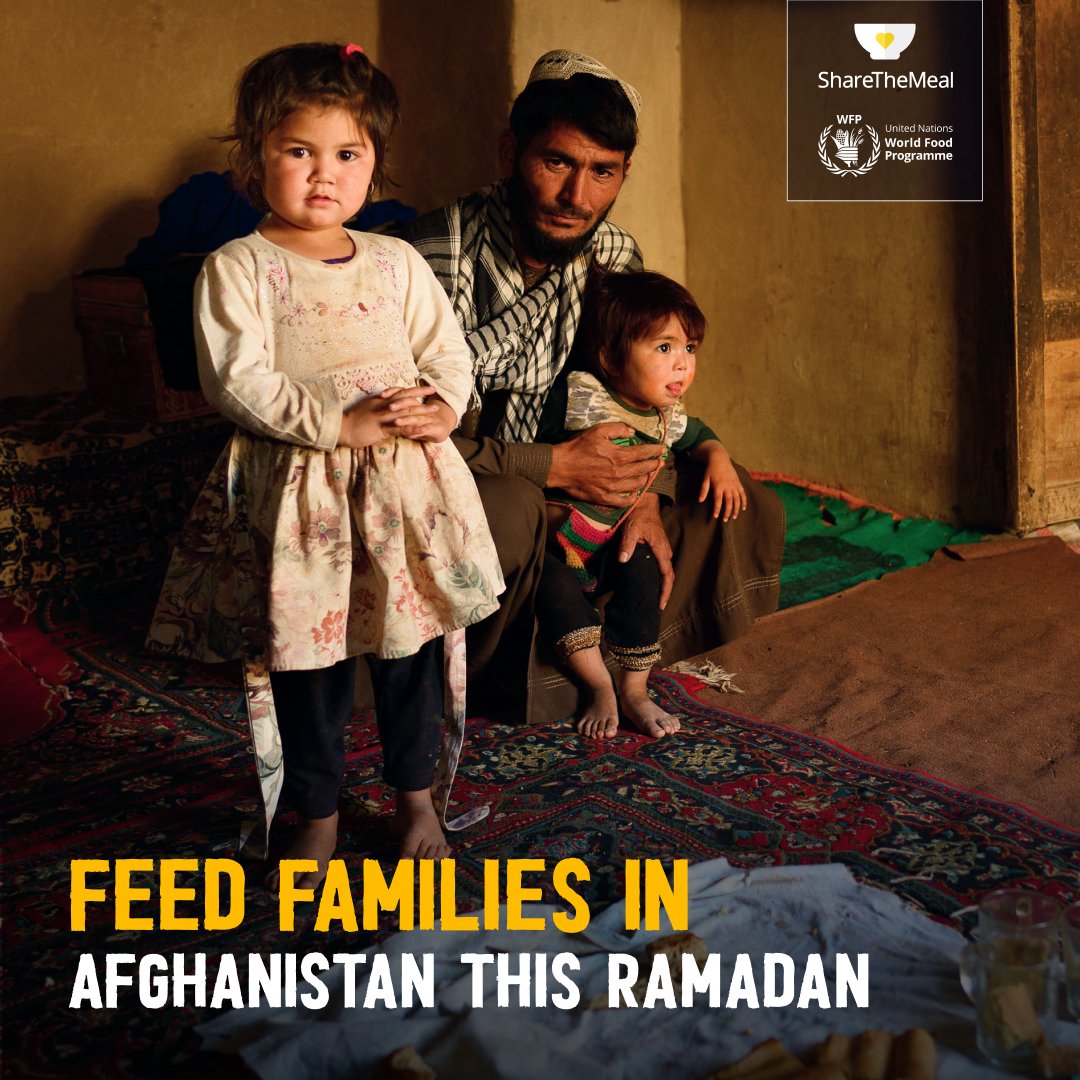 ShareTheMealorg's tweet photo. 🌙 Ramadan Kareem to everyone celebrating! We hope you have a peaceful and blessed Ramadan.
This is a time of reflection and gratitude. Celebrate this special time by feeding families in need 💛
#shareyouriftar #sharethemeal #ramadan2024 #Afghanistan https://t.co/cRM4m31MzX