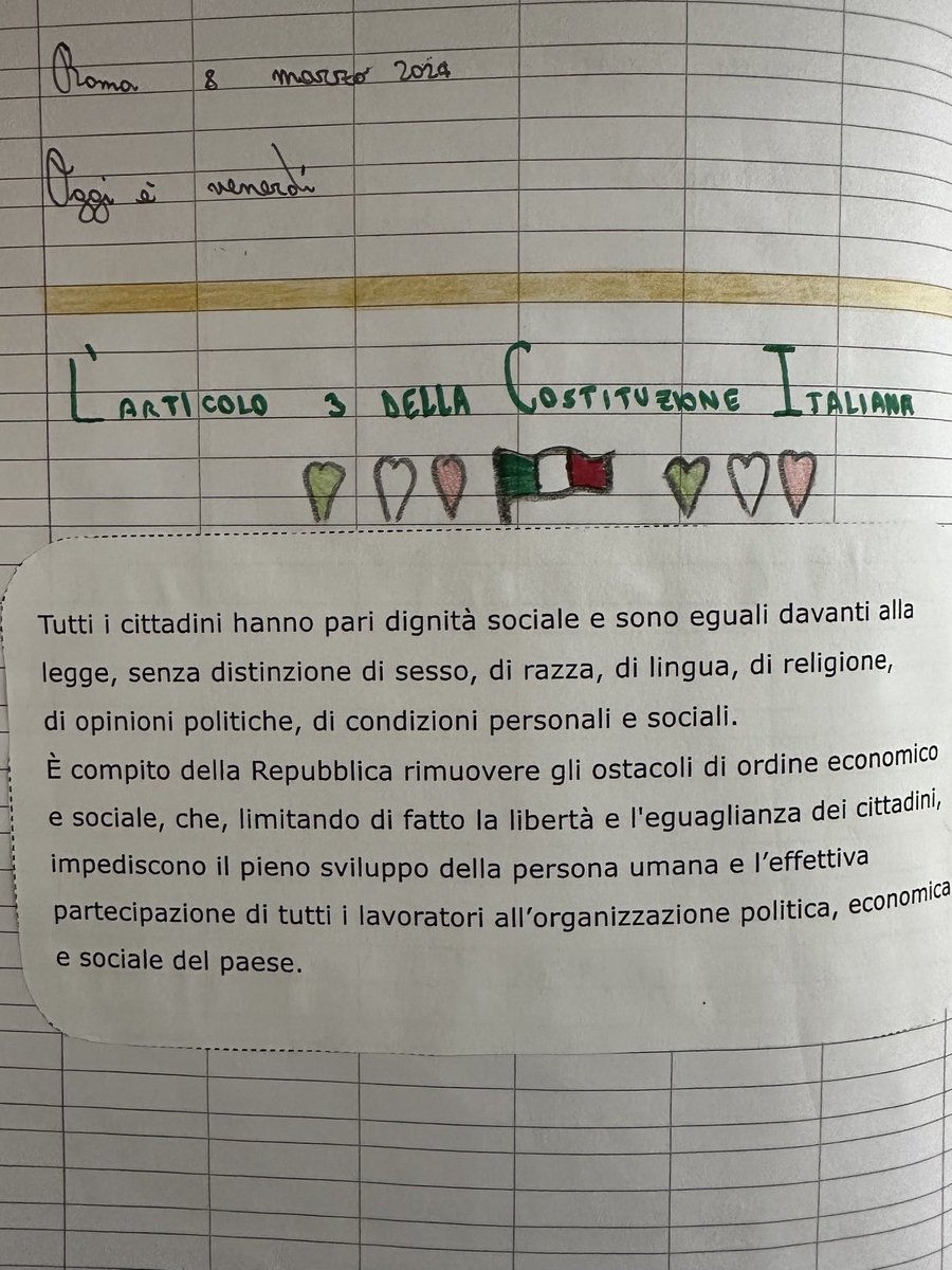 Ripartiamo dalle basi #costituzioneitaliana