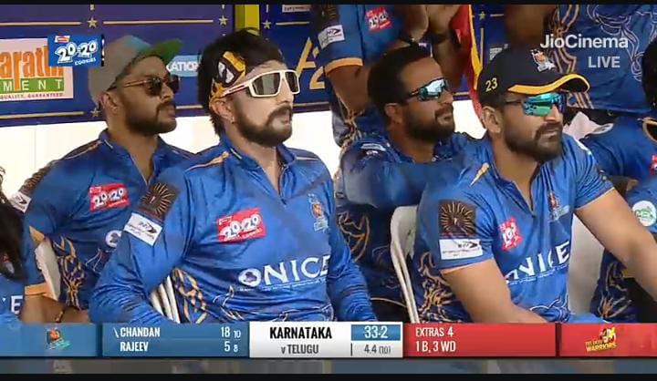 We are 🔙 in d game 💥
#KarnatakaBulldozers  

#CCL #KicchaSudeep
@ccl #CCLSeason10 #MaxTheMovie