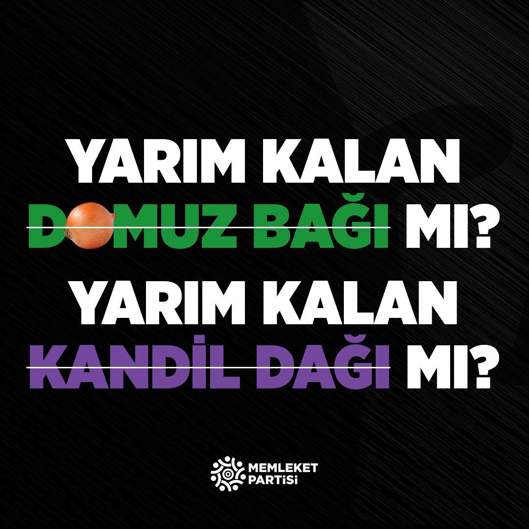 Yarım kalmışmış 🧅