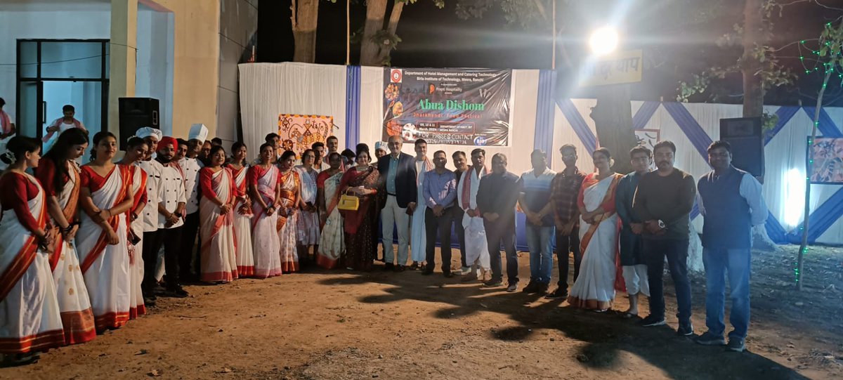 hmct_bitmesra's tweet photo. 🎉 What a splendid start to #AbuaDishom Food Festival! 🌟 Day 1 kicked off with a bang as our esteemed Vice Chancellor, Dr. Indranil Manna, inaugurated the festivities on March 9th, '24, at 6 PM. 🎊
The event was adorned by the presence of faculty, staff, guest and students. https://t.co/ujTRqWGPb1