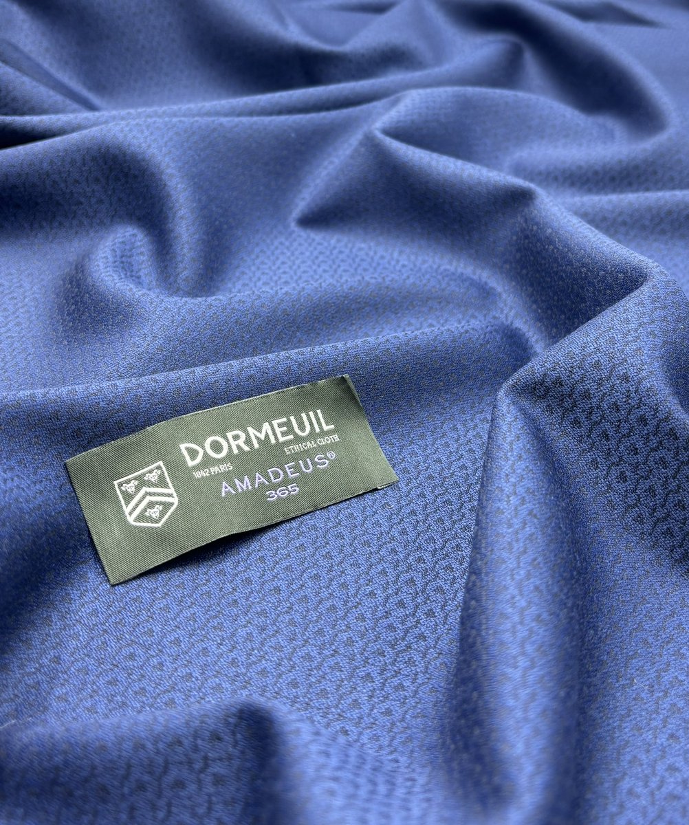 One of Dormeuil’s most trusted collections, the Amadeus 365. A beautiful blue floral design made from 100% wool. Online at kabbanitextiles.com/dormeuil #madeinengland #dormeuil #wool #jacketing #suiting #floral #amadeus #tailoring #fabrics #textiles #luxury