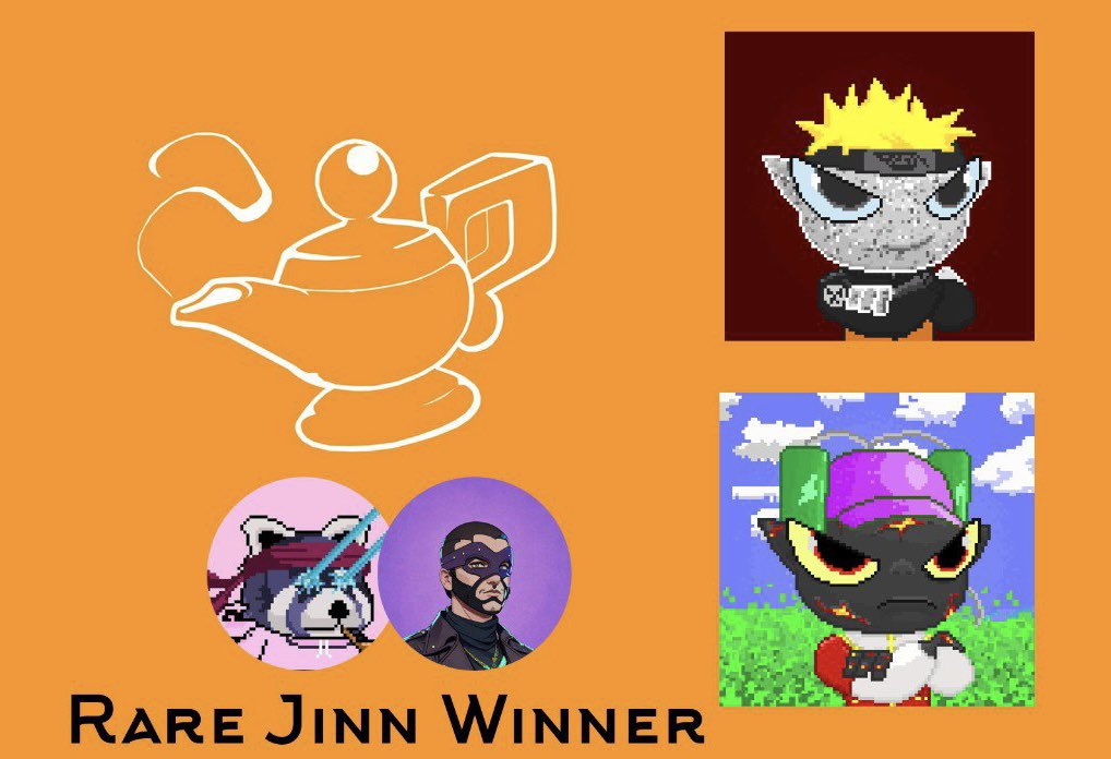 GM Ordinals Legends 🔥
Happy Sunday! 🧡

🎁 Congratulations to our winners! 🎁
<a href="/Fredated/">fredy.btc</a> 
@Smart_Rawlings 

Your rare Jinn will soon be flying in your wallet!🧞‍♂️🦋
#ordinals #bitcoin