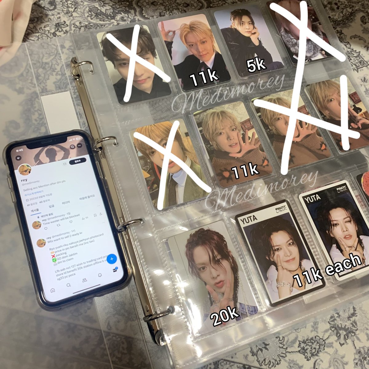medimorey's tweet photo. UPDATE
Wts want to sell || ready kr

Photocard haechan johnny yuta taeyong taeil
🏷price in pic bersih ina (inc tax)
❌packing
✅GO dom Jaktim
📩dm to claim

Lfb aab nct 127 tc trading card sg24 btfm be there for me everline pob b ver pink christmas fact check pc poca https://t.co/myDA6FmYUf
