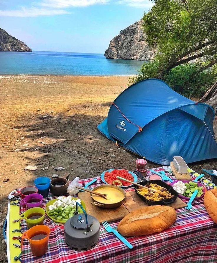 Sevdiklerimle kamp Kahvaltısı... benım kafayı toplar