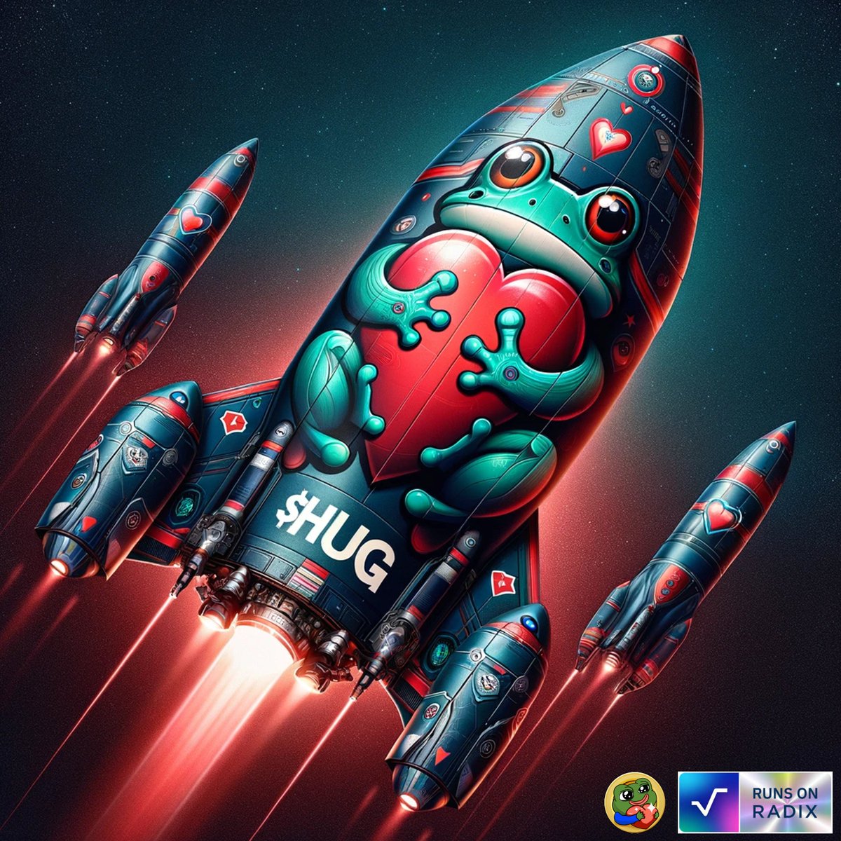 🚨Attention🚨

$HUG just touched a new ATH at $3,6 mill FDM.

To celebrate this along with the Breakout2024 announcement from RDX works of Radix, i am gonna make a giveaway.

500,000 $HUG for 20 random people, so 10,000,000 $HUG in total.

All you have to do is.

🤗 like and