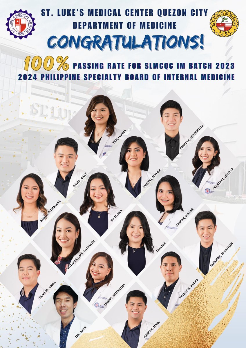 frinzwthbenefts's tweet photo. So proud of SLMC QC IM seniors for topping the PSBIM! And for a 100% for all of our first takers! Congrats, SENIORS!

#TatakSLMCQCIM https://t.co/QGHAobAcoF