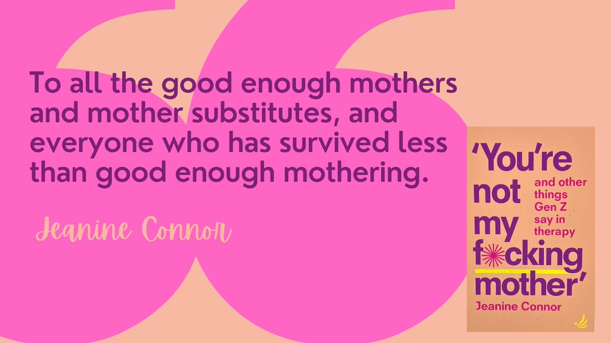 My new book is about how we are shaped by the mothering we received - whether it was good enough or less than good enough. And it's dedicated to YOU 🫵 20% Off pre-orders ➡️ bit.ly/YNMFM @PCCSBooks @TherapistsConnect #Mothers #MothersDay #fckingmothers #YNMFM