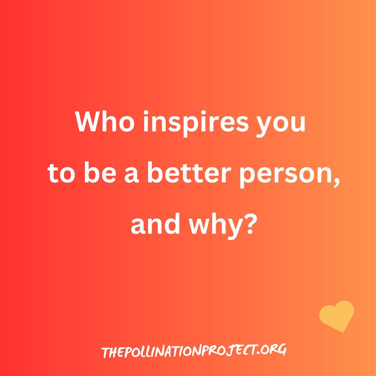 Who inspires you to be a better person, and why? Tag them and let them know their impact. 🌟