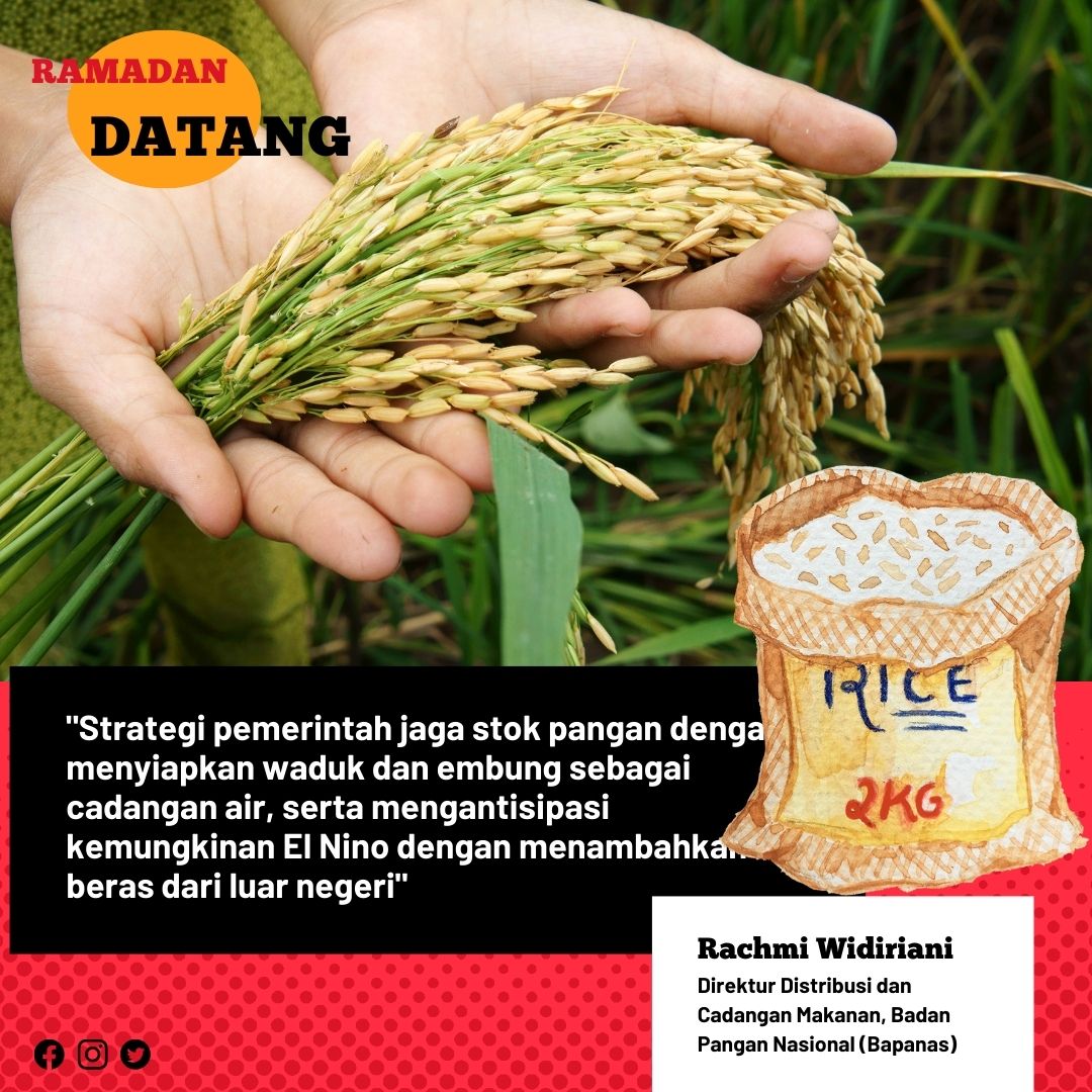 Strategi pemerintah   jaga stok pangan dengan menyiapkan waduk dan embung sebagai cadangan air   #Pangan #Ekonomi #StabilitasPangan #KetahananPangan