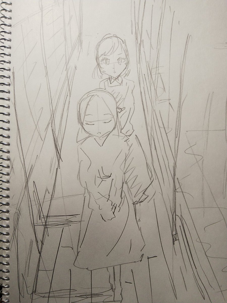 コミティア新刊のネタ出しラフ 