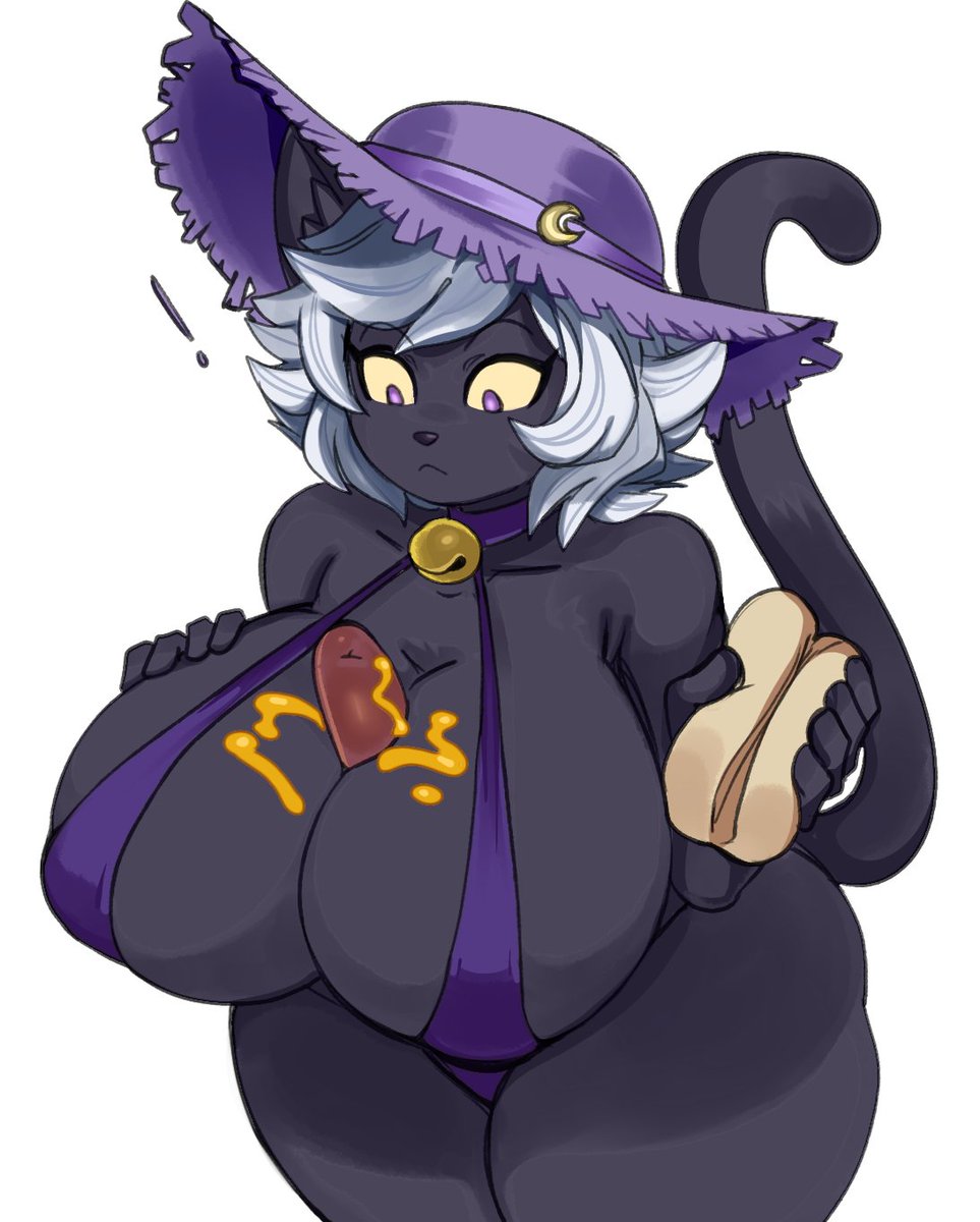 SimplifyAM's tweet photo. Hotdog on a hot cat 🐱🌭

Great art done by PB_Doodle on FA ! https://t.co/x0CdV2gSQV