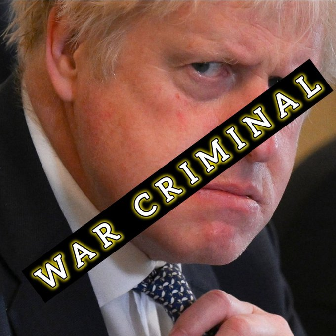 DarrenPlymouth's tweet image. Retweet if you consider Boris Johnson a war criminal.