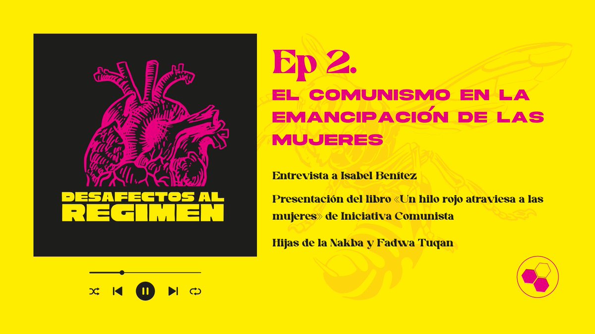 ElAvisperoCom's tweet photo. 🎙️ DR | «El comunismo en la emancipación de las mujeres».

💬 Entrevista a Isabel Benítez.

📕 Presentación de «Un hilo rojo atraviesa a las mujeres» de @IniciativaComun.

🖋️ Hijas de la Nakba y Fatwa Tuqan. 

Spotify - https://t.co/M4UCYXyAnY

iVoox - https://t.co/hLZj8C7iVe https://t.co/MM7owJHQXm