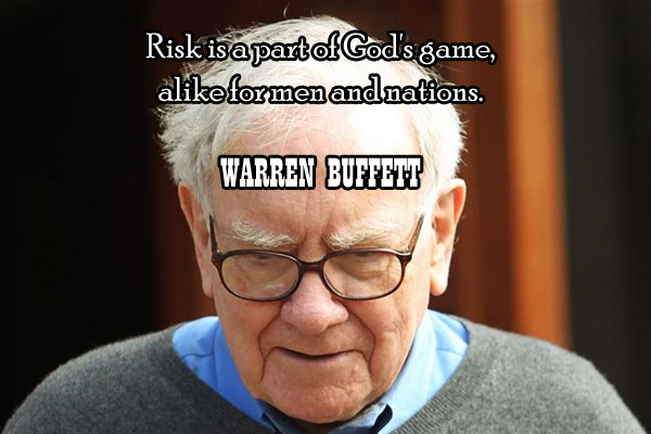 LessonsWise's tweet image. Risk is a part of God’s games, alike for men and nations.
-Warren Buffett
Via Wise Life Lesson b.link/ypkwv
#quotes
#inspiration