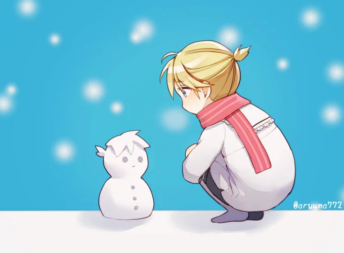 #prsk_FA ニーゴミクリンレンと雪だるま 
