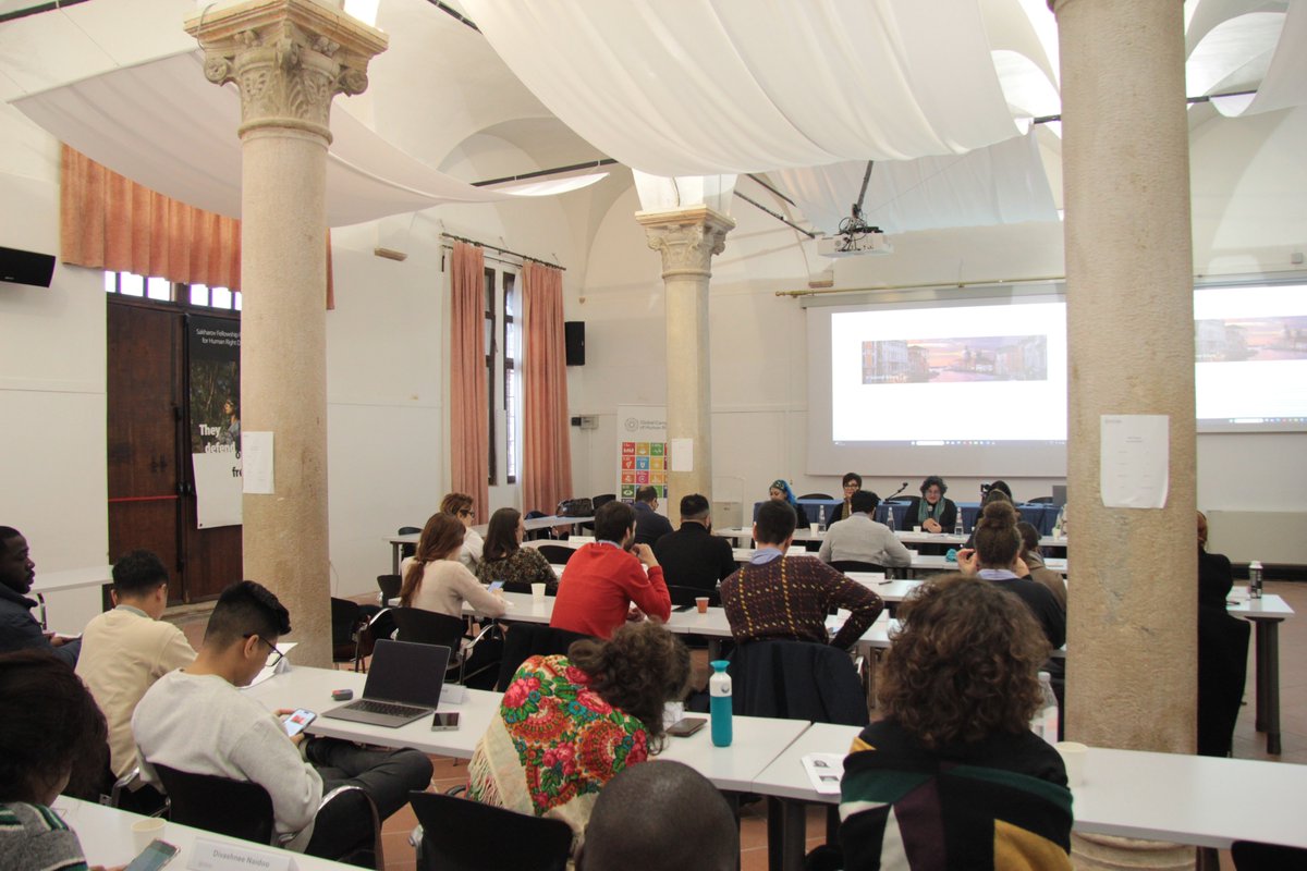 <a href="/aidaghajar/">Aida Ghajar</a> <a href="/pegahmoshir/">Pegah Moshir Pour</a> We're concluding this morning roundtable at the #VeniceSchool for #humanrightsdefenders with a Q&amp;A session from our participants.