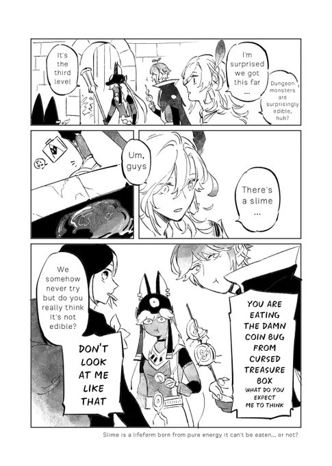 Sumeru bois in dungeon 2.0 [2/2]
(second pic is actually just me ranting)
end! thank you for reading 🍴💞🍖 