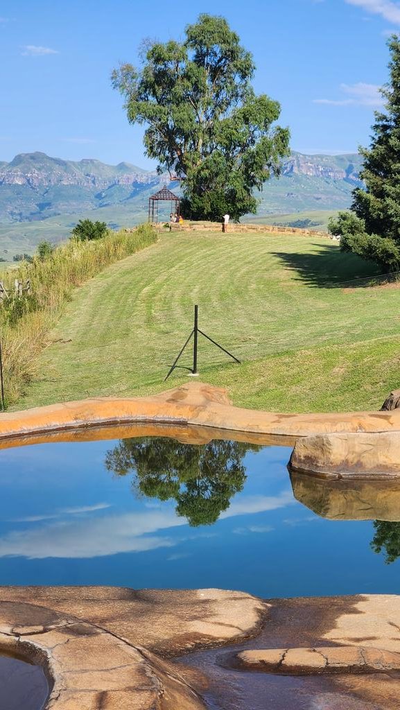 Reflections in the Drakensberg mountains South Africa 
.
.
.
#drakensbergmountains #mountainviews #holidayaccommodation