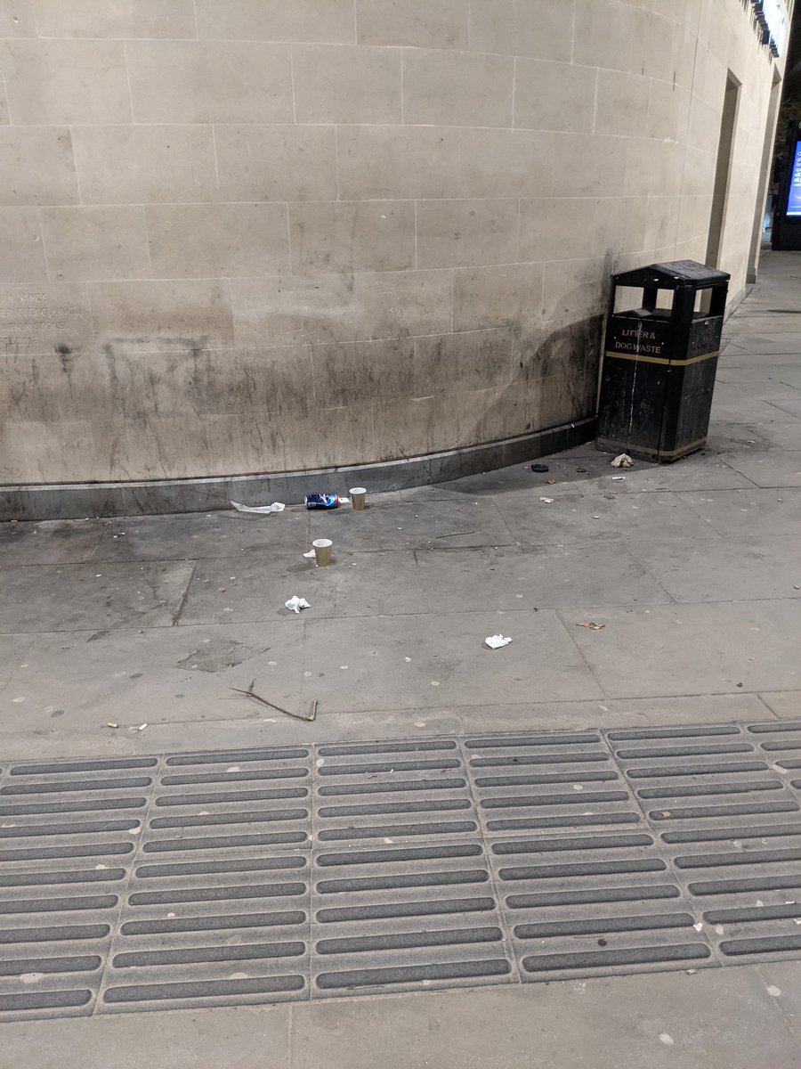EricTorrington's tweet photo. A bin too far in #Gloucester bus station. You can lead a horse to water but you can't make it drink. So too a #litterer. https://t.co/T0idoUTeUF