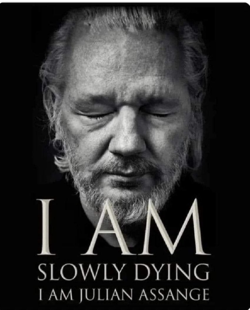 fnmanresa's tweet photo. És Julian Assange. Segueix empresonat per denunciar la mort d'innocents. No l'oblidem. https://t.co/QJcFu7JCAR