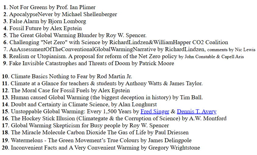 stargrazzer's tweet image. 👍
There are many like us trying to educate public.
I often refer them to websites &amp;amp; books of the opposite side to the #ClimateNarrative our Gov's &amp;amp; salaried '#Climate' pushers impose.
yourlogicalfallacyis.com
en.wikipedia.org/wiki/List_of_f…
yourbias.is
en.wikipedia.org/wiki/List_of_c…
