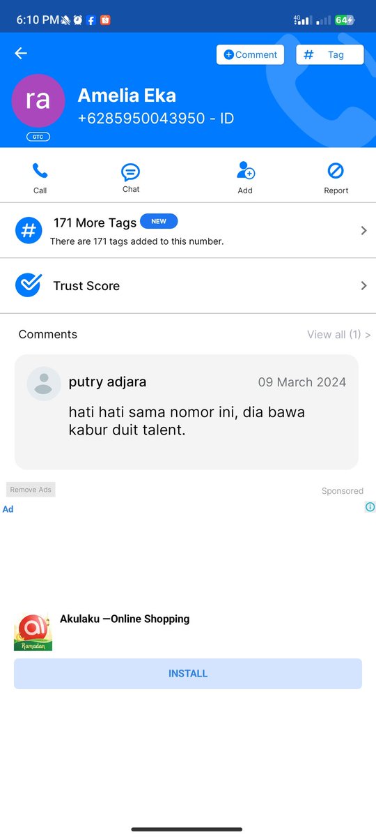 lucysnowwyxz's tweet photo. PENIPUAN‼️‼️

Guys be aware ya sama org ini, dia nipu aku termasuk 900+ org lainnya. https://t.co/FCjrGnuyQy