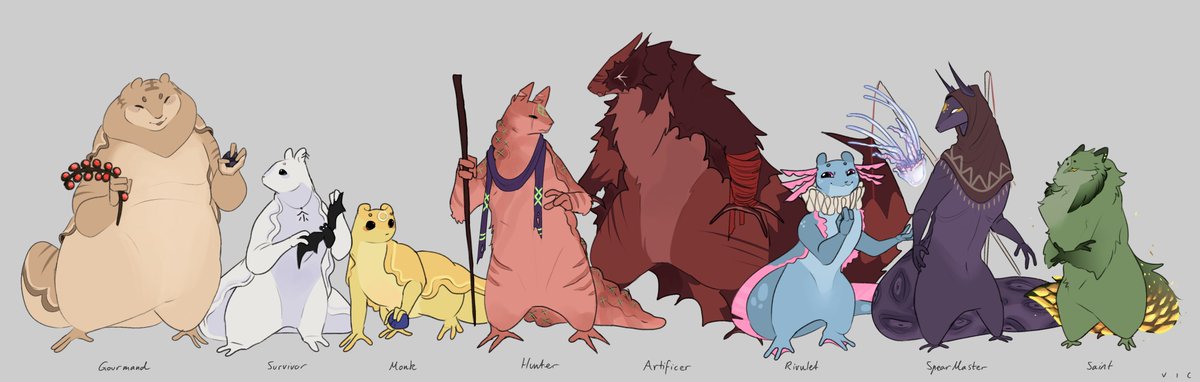 ToxicToxicities's tweet image. Emergence AU reference of the slugcats &amp;lt;3
#toxart #rainworld #emergence #slugcats