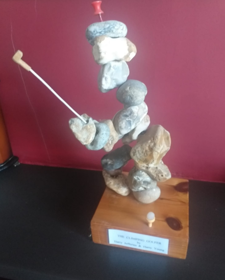 Jefferies_'s tweet image. When I was about 10 years old my grandpa and I went down to Climping beach in West Sussex and we made this miniature golfer out the stones we found , he made it by using a piece of thin metal to hold it all together. A core memory of mine !