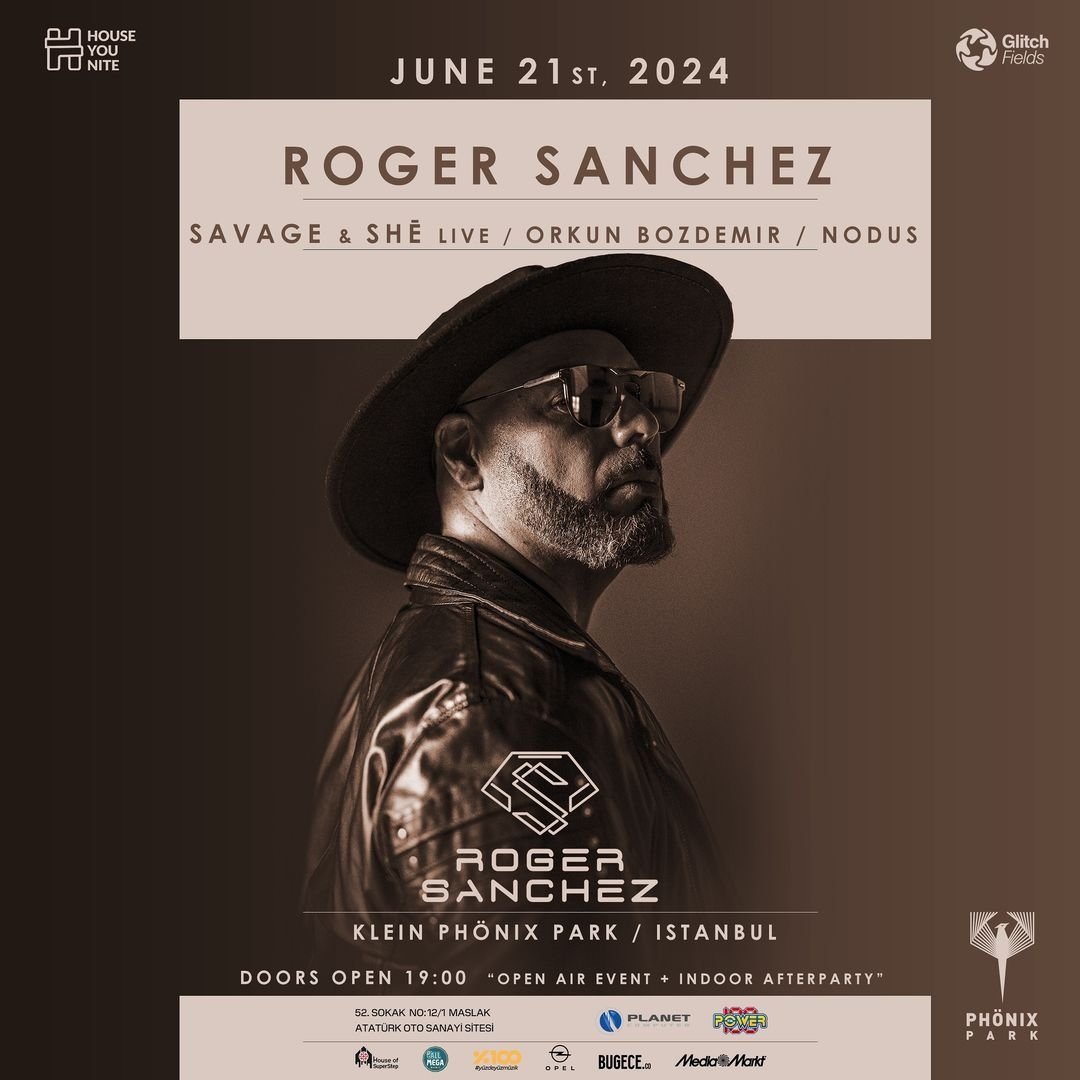 electronicmagtr's tweet photo. Elektronik dans müziğinin yaşayan efsanesi, Grammy ödüllü DJ / Prodüktör ROGER SANCHEZ, Houseyounite ve Glitch Fields işbirliğiyle, çok uzun bir aradan sonra unutulmaz bir açıkhava performansı için 21 Haziran’da İstanbul’a geliyor! https://t.co/HyKPoXJwmW