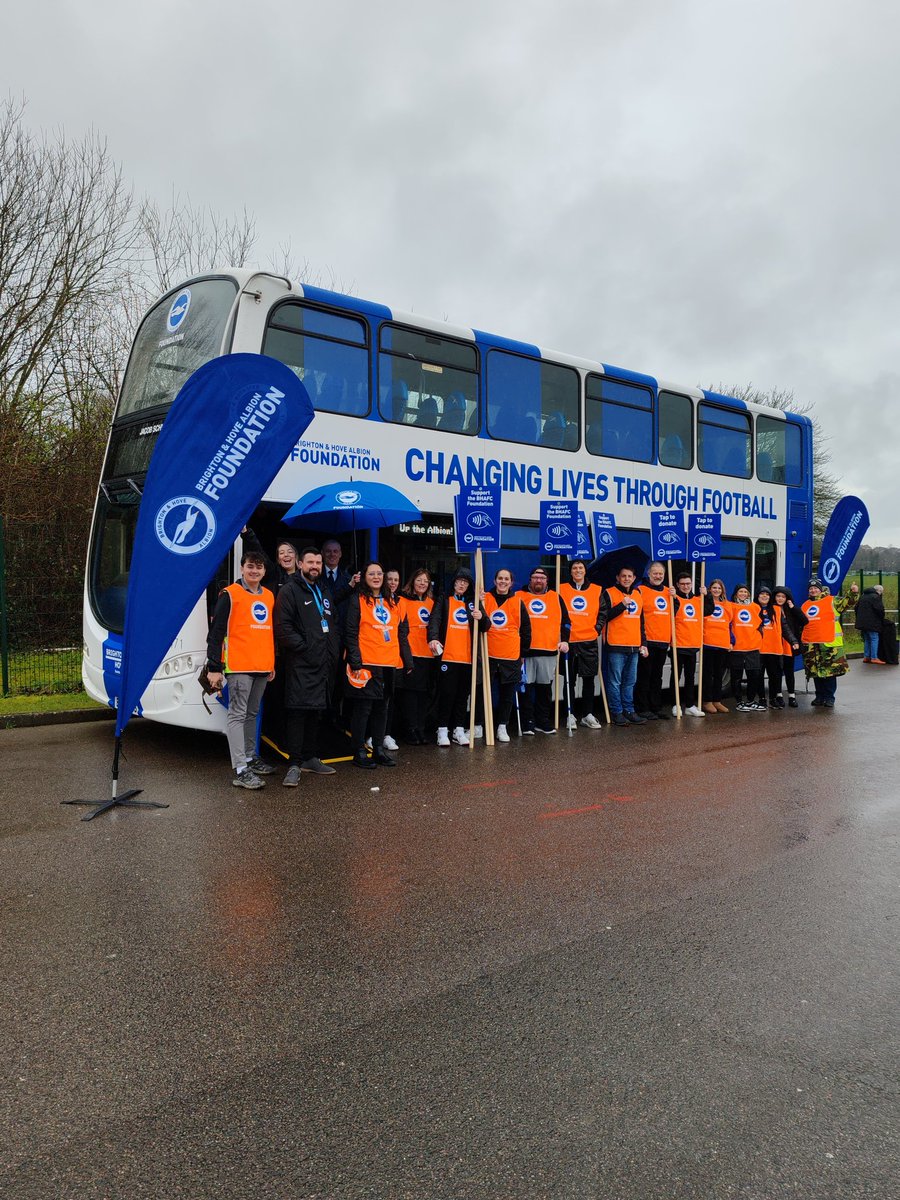 We are proud to be supporting @BHAFCFoundation today at AMEX stadium, if you're attending today's match come and say hello. 👋⚽