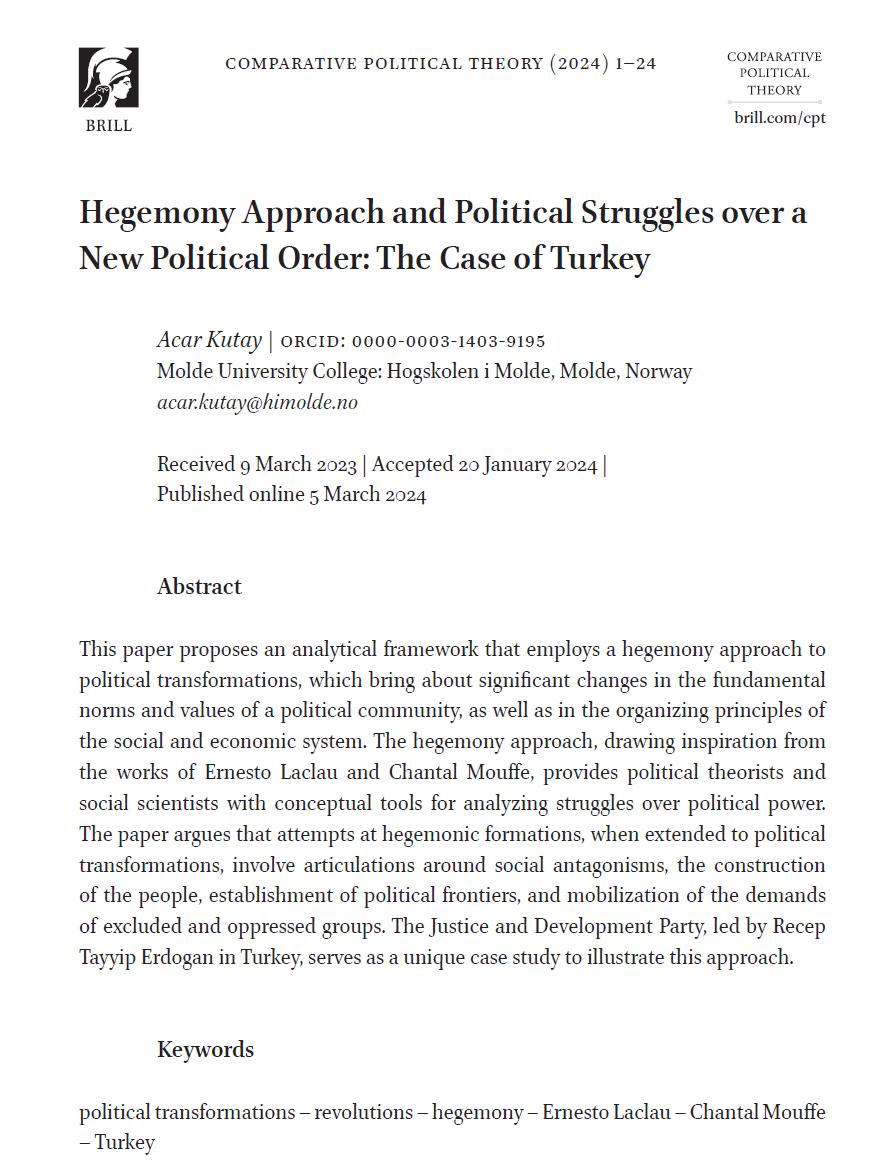 In this article, I propose an analytical model that can be applied to conduct a theoretically informed political analysis. brill.com/view/journals/…