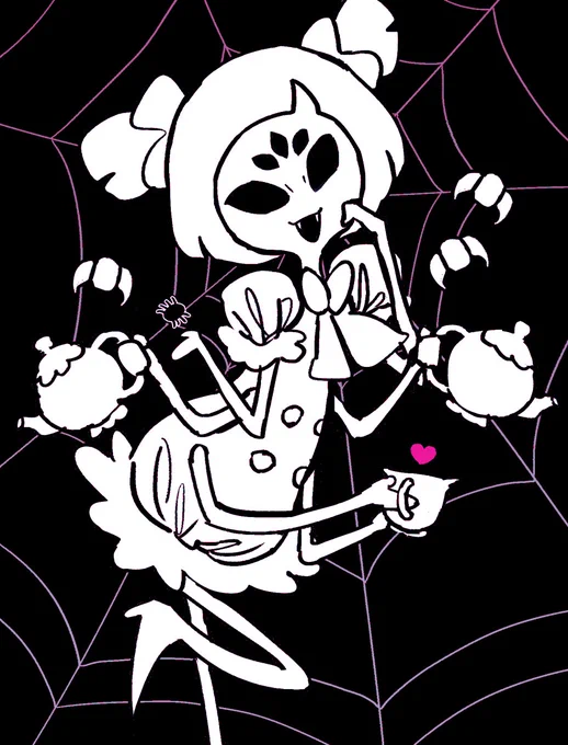 マフェットちゃんサイコ～#undertale #undertaleFanart 