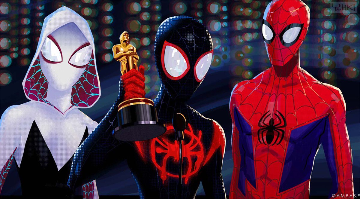 Today are the Oscars!

Spider-Verse is nominated for Best Animated Feature. 

All fingers crossed that it wins, just like ITSV did.

Every single person involved in this movie absolutely deserves it! ❤️