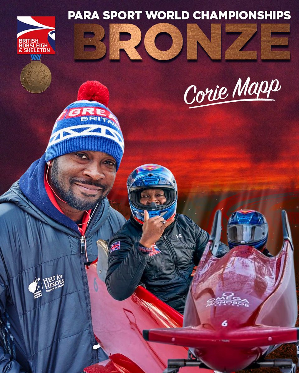 CORIE TAKES BRONZE!🥉👏 @bajanjoe just secured 3rd place at the Para Sport World Champs with another stellar performance out in Lillehammer 🇳🇴 This fantastic result rounds up 3 intense days of racing for the new European Champ 🔥