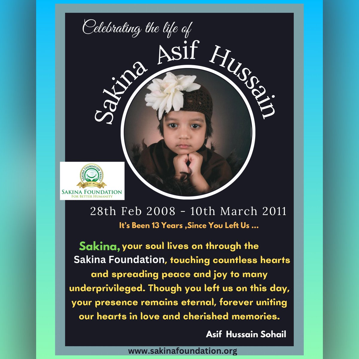 Sakina Foundation tweet media