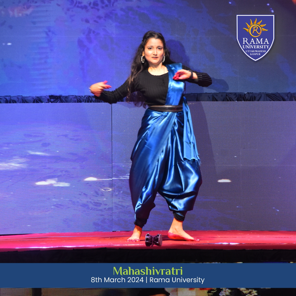 ✨More glimpses of Maha Shivratri!🌟 Renowned dancers mesmerized the evening with graceful movements, depicting facets of Lord Shiva's persona💃

#RamaUniversity #Kanpur #MahaShivratri #DivineDance #LordShiva #GracefulMovements #DivineBliss #ShivTandava #DivineProtector