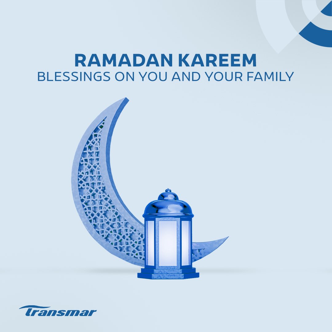 Happy Ramadan from our Transmar family to yours. Wishing a blessed holy month to all our Regional Partners.

#Transmar #YourRegionalPartner #Ramadan