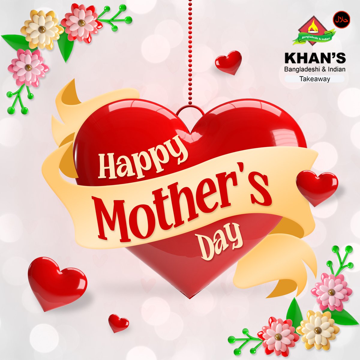 Happy Mother's Day from Khan's Takeaway! 🌹

Treat your Mum to a delightful meal, crafted with care and bursting with authentic flavours. 💝
-
-
-
-
#mothersday #mumsday #khanstakeaway #Takeaway #foodelivery #indianfood #lunch #weekend #holidayparty #dinner #butterchicken #nearme