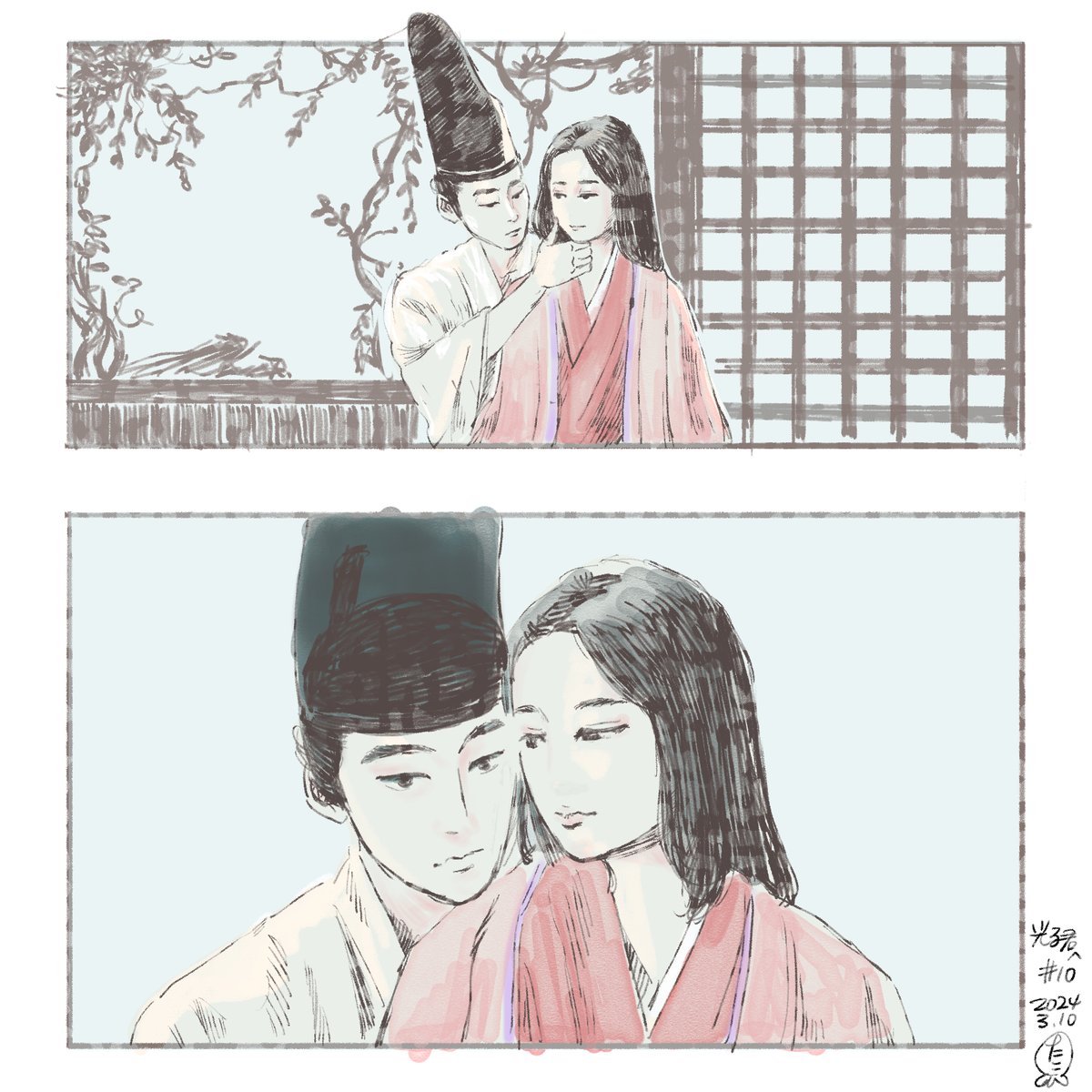 息もできないわよ。
「光る君へ」10話
#光る君へ
#光る君絵 