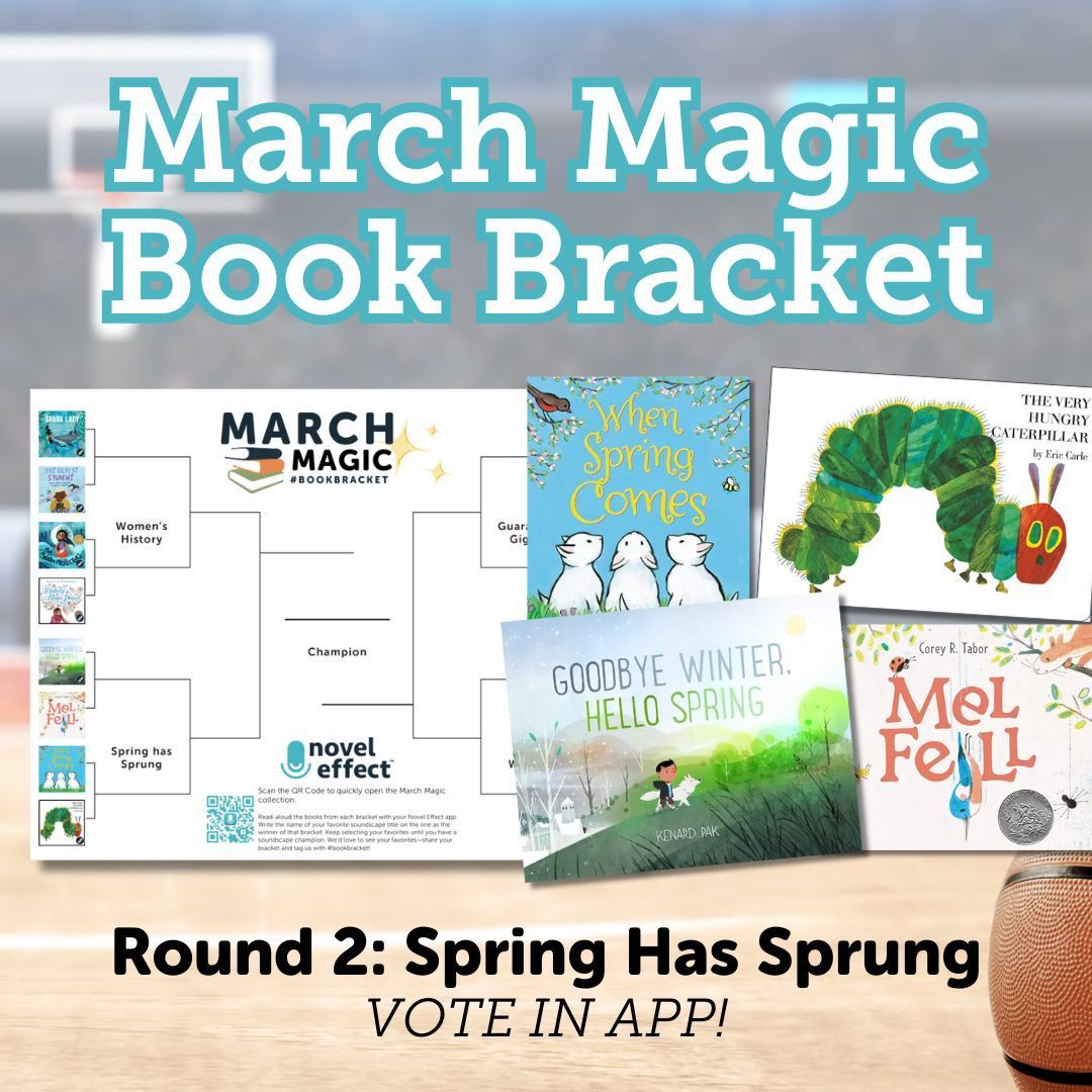 Novel_Effect's tweet photo. GET READY FOR ROUND 2! This week we're warming up with Spring reads featured in our March Magic #BookBracket: https://t.co/ZILi3GYiGF Play along with your students this week and vote IN APP for your favorite! πΈ https://t.co/ynIqa8Ahxb