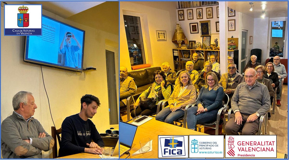 El viernes 1 de marzo, volvió nuestro experto en ciberseguridad y otros temas de actualidad informática, a la Casa de Asturias de Valencia. 
En esta ocasión con "la Inteligencia Artificial para todos. Fundamentos básicos y cómo puede ayudarnos en el día a día". 
Superinteresante!