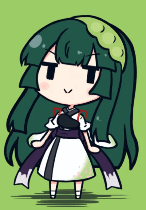 ずん子さんの立ち絵も進めてます! 