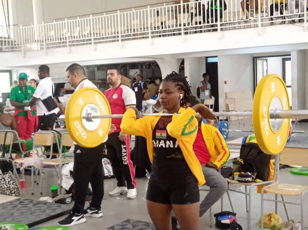 📍UPDATE

Good news as #TeamGhana wins first medal at the 13th African Games in Accra.

🇬🇭 Winnifred Ntumi won silver 🥈in the women's weightlifting 49kg snatch category.

Kudos to her ✅✅✅