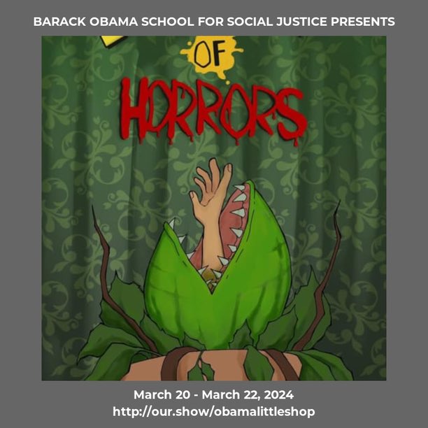 In 10 days, the curtain will rise and bring you to Skid Row where you will get to be immersed in the world that I’ve been privileged to create with the most talented cast, crew and coworkers.. Ticket Sales are LIVE visit our.show/obamalittleshop! @YonkersSchools @BarackObamaYPS