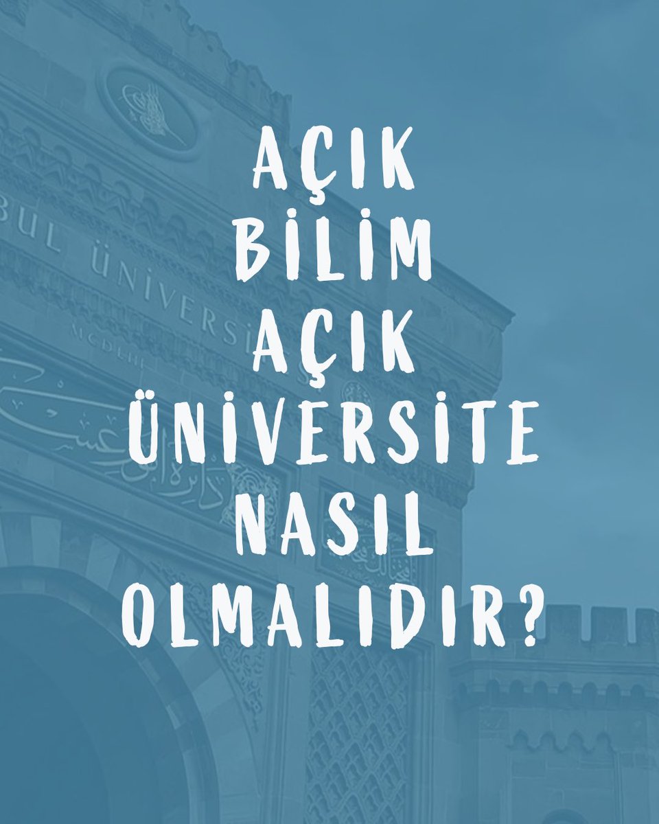 📌“Açık Bilim Açık Üniversite” nasıl olmalıdır?

Rektöre hazırladığımız “Açık Üniversite” şartlarına linkten ulaşabilirsin.

drive.google.com/file/d/1Tydq7b…