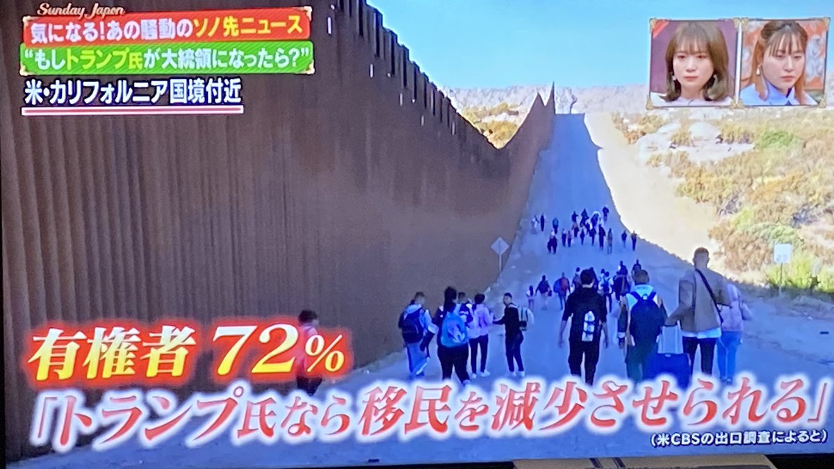 #サンデージャポン #中村逸郎

#アメリカ大統領選

 #JoeBidenDidThis

US-MEX boarder ??

hispanic ppl come to cars aggressively for jobs ???

damn😅

but the result totally reflrects the #ukraine situation

#もしトラ 次第で
力による変更可能を認める事になるから
絶対にプーチンを止めな