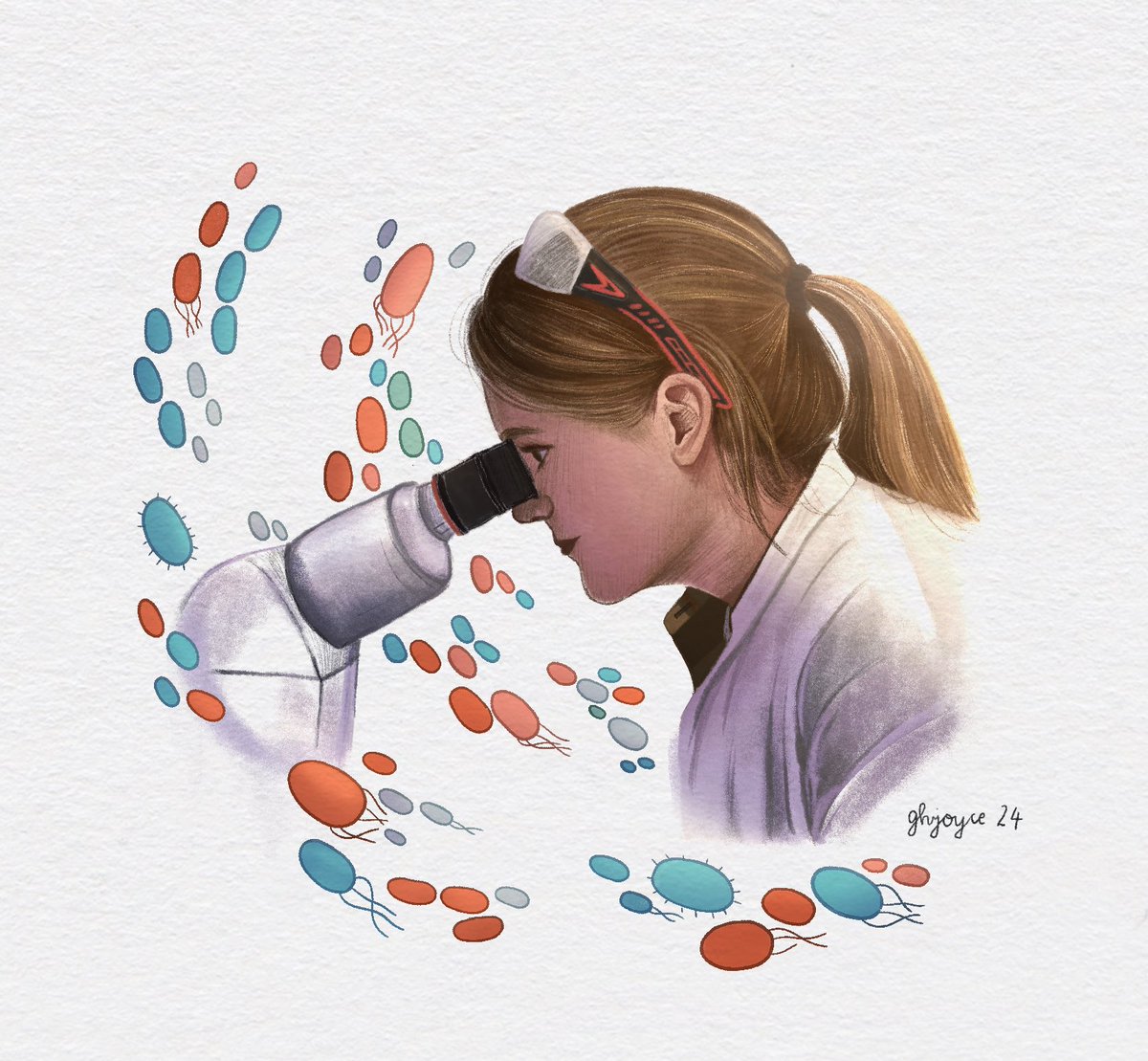 Georgina Joyce (@georgina_hjoyce) on Twitter photo An artwork of the lovely <a href="/Pam_Engelberts/">Pam Engelberts</a>, microscopy superstar and bringer of baked-goods An artwork of the lovely <a href="/Pam_Engelberts/">Pam Engelberts</a>, microscopy superstar and bringer of baked-goods