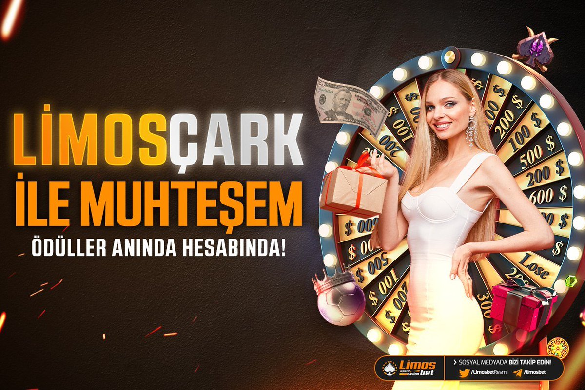 ÇARKI ÇEVİR PROMOSYONU KAP! 
#LİMOSBET KAZANDIRIYOR🎰

🔸%100 Hoş geldin Bonusu
🔸%20 Çevrimsiz Bonus
🔸%15 Yatırım Bonusu
🔸Limos ÇARK
🔸%100 Risksiz Bonus (Spor&amp;Casino)
🔸 %30 Kayıp Bonusları

💎 Ve Dahası Limosbet 'te, Kaçırma.
👉🏼 limosbet511.com